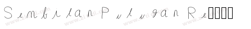 Sembilan Puluhan Re字体转换